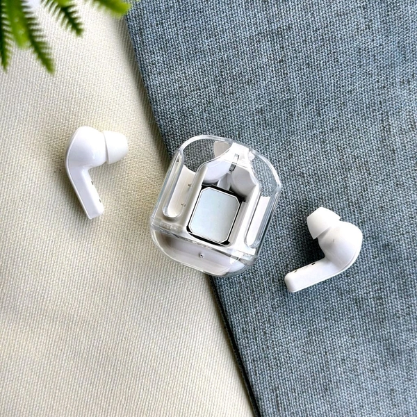 Wireless Bluetooth Earbuds, Stereo in-Ear Headset Earphone, Bluetooth Headphones With Automatic Pair - White