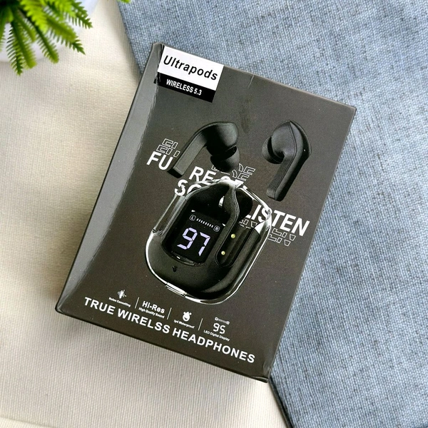 Wireless Bluetooth Earbuds, Stereo in-Ear Headset Earphone, Bluetooth Headphones With Automatic Pair - Black
