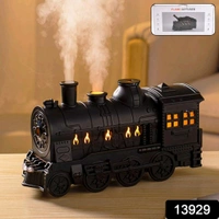 Portable Mini Humidifier, 300ml Retro Train Humidifier for Bedroom, Living Room, Office Ultrasonic Magic Train Humidifier, 2 Spray / Night Light Modes, Long-lasting Miniaturization