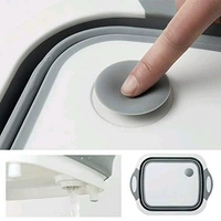 3in1 Multi-Function Portable Foldable Chopping Board, Dish Rack, Washing Bowl & Draining Basket