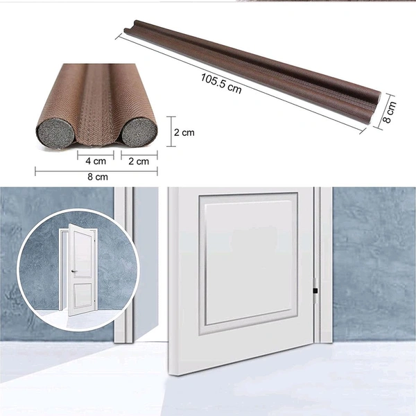 Washable Fabric Under Door Twin Draft Guard Cover Stop Light Dust Cool Air Escape Protector - 42 inch