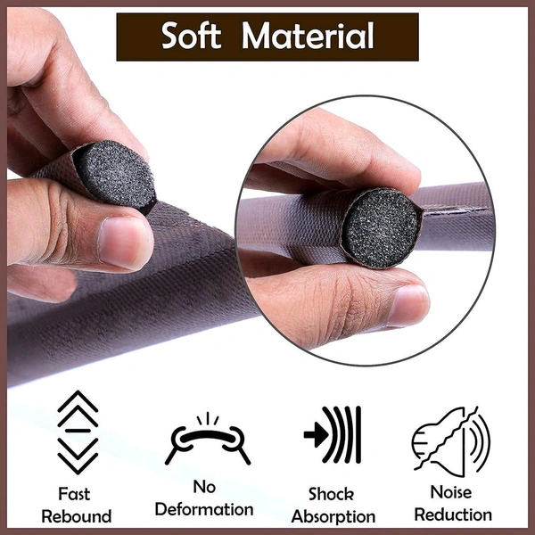 Washable Fabric Under Door Twin Draft Guard Cover Stop Light Dust Cool Air Escape Protector - 42 inch