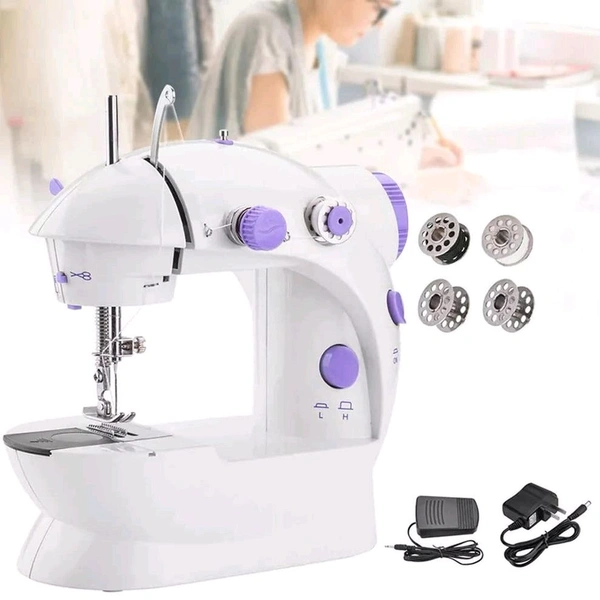 Home Tailoring Sewing Machine With Extension Table Set, Foot Pedal, Adapter Mini Electric Silai Machine, Portable Stitching Machine/Tailoring Machine