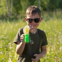 Bubble Gun Elephant Hand Pressing Bubble Gun Toy for Kids Bubble Liquid Bottle with Fun Loading