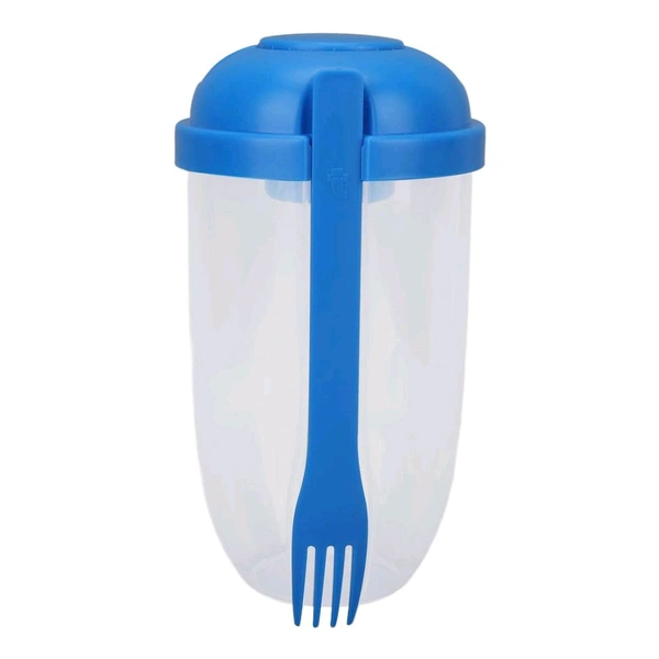 Fruit and Vegetable Salad Cups Easy Clean Salad Mixing Cup for Business People for Business Travel (1Pc)