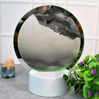 3D Deep Sea Landscape Liquid Motion Display with LED Light | Moving Sand Frame Relaxing Desktop Home Decor (1 Pc)