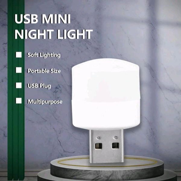 USB LED Night Light – Mini Plug-in Portable Lamp for PC, Laptop & More (Pack of 10)