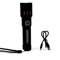 LED Torch High Lumens Fast Charging Flashlight / Torch with Far & Near Zoom Lighting Modes Waterproof Torches, Zoomable Long Shot Flashlight for Hiking, Camping USB Chargeable Flashlight / Torch Light (1 Pc)