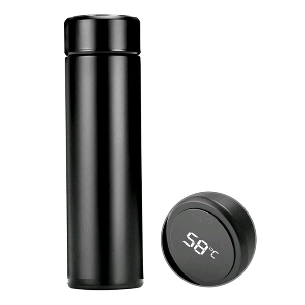 Vacuum Insulated Water Bottle with LED Temperature Display (1 Pc / Multicolor)
