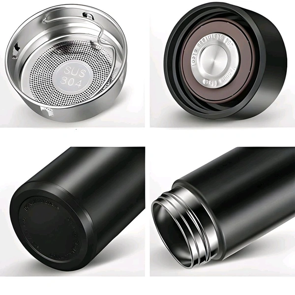 Vacuum Insulated Water Bottle with LED Temperature Display (1 Pc / Multicolor)
