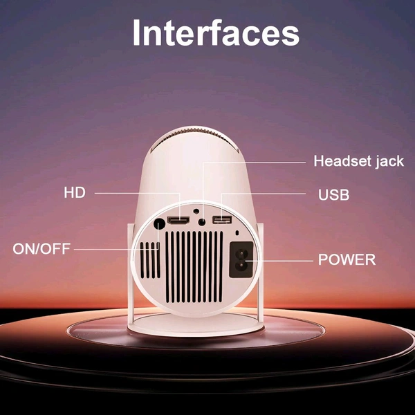 HY300A Smart Android Projector – 2GB RAM | 16GB ROM - 1 Month Cybzone Warranty