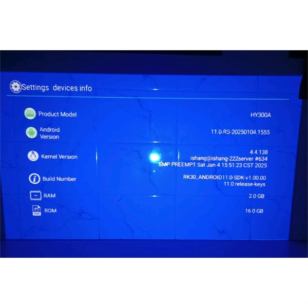 HY300A Smart Android Projector – 2GB RAM | 16GB ROM - 1 Month Cybzone Warranty