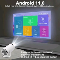 HY300A Smart Android Projector – 2GB RAM | 16GB ROM - 1 Month Cybzone Warranty