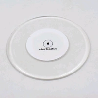 Colorful LED Cocktail Coaster, Round Ultra-Thin LED Drink Coaster Luminous Coaster, Non-Slip & Waterproof Transparent Beer Beverage Coasters for Club, Bar, Party Wedding Halloween (1 Pc)
