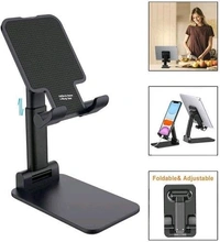 Foldable Portable Desktop Adjustable Cell Phone/Mobile Stand/Holder/Mounts for Desk, Desktop Tablet Stand Compatible with Smartphones/iPad Mini/Game/Kindle/Tablet (4-10")
