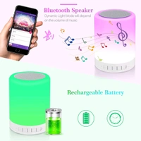 Wireless Night Light LED Touch Lamp Speaker Bluetooth speaker BT speaker