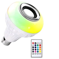 12 W LED Colorful Light Lamp Bulb with Remote Control & Built-in Speaker (Multicolor)
