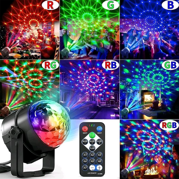 Party Lights, DJ Stage Light Disco Ball Light USB Charging Party Stage Lamp Party Light for Home Bar Car Wedding Holiday Party, Party Gift Kids Birthday