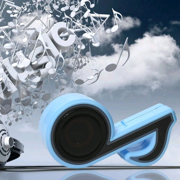 Mini Portable Music Note Shape Speaker Subwoofer Colourful Musical Note LED Lighting Sound For Creatives Gift Computer Phone Sound Equipment, Bluetooth speaker (Media Player) BT speaker
