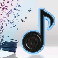 Mini Portable Music Note Shape Speaker Subwoofer Colourful Musical Note LED Lighting Sound For Creatives Gift Computer Phone Sound Equipment, Bluetooth speaker (Media Player) BT speaker