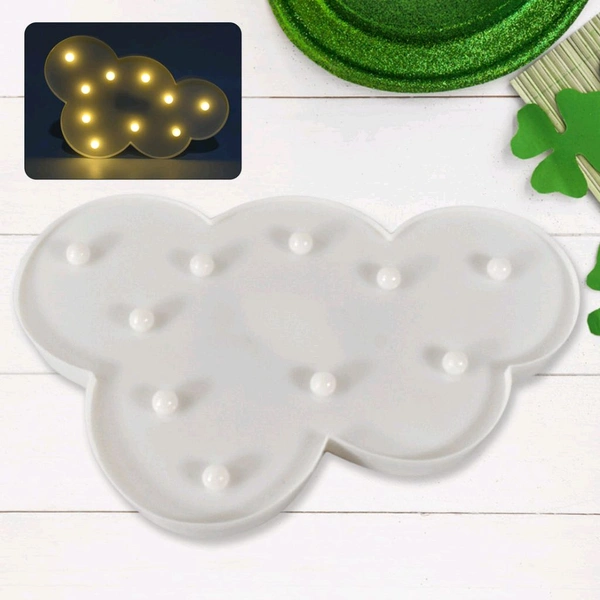 3D LED Night Light Table Lamp for Party Birthday Wedding Atmosphere, Battery Operated Decorative Light Nursery Lamp for Bedroom and Wall Decoration For Children Bedroom Wall, Light (1 Pc / Battery Not Included)
