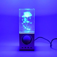 3D Mix Design LED Light - Stunning Ocean-Inspired Desk Decor Crystal Mix Design, LED Light Base, USB Charging for Birthday, Wedding Anniversary, Women's, ular, Gift for Wife, Girlfriend, Husband (1 Pc / Mix Design / B Grade)
