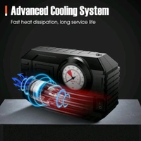 Tire Inflator Portable Air Compressor 12V Small Air Pump for Car Tires Bicycle Balloons, Cars, Bike, Bicycles and Other Inflatables with LED Light (12V)