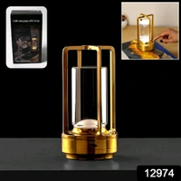 Crystal Lantern Table Lamp – Rechargeable & Cordless LED Light (1 Pc) Perfect for Restaurants, Bedrooms, Outdoor Spaces & More