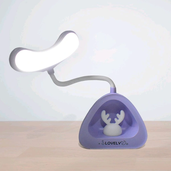 Cute & Lovely LED Desk Lamp – Button Control (1 Pc) Perfect for Reading, Studying, and Cozy Nights