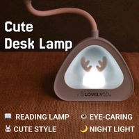 Cute & Lovely LED Desk Lamp – Button Control (1 Pc) Perfect for Reading, Studying, and Cozy Nights