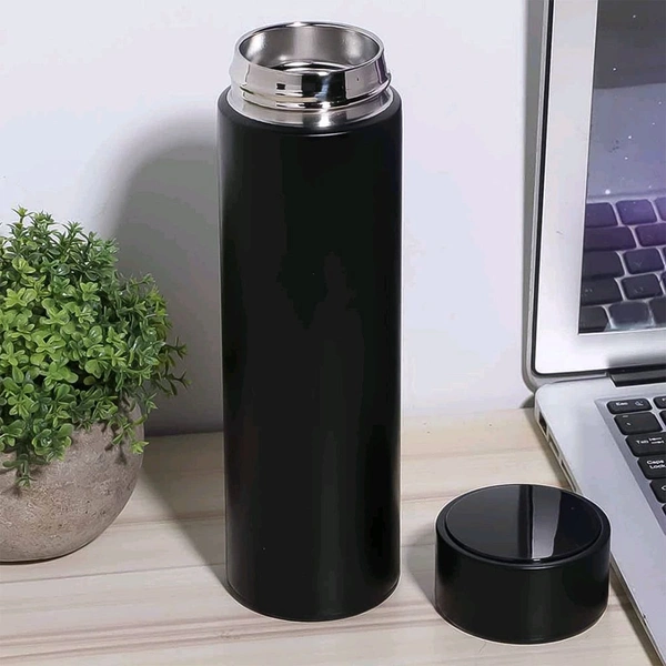Thermal Coffee Carafe Tea Pot & Water Bottles, with LED Display Temperature Stainless Steel, Double Wall Vacuum Insulated for Home for Office (Bottle 500 ML & Pot 1000 ML / 2 Pc)