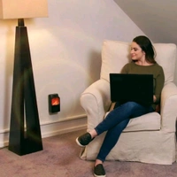 Portable Electric Fireplace lamp LED Flame Heater Log Effect Mini Stove Heater Realistic LED Flame Effect Wall-outlet Flame Heater (900w / 1 Pc)
