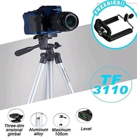 Portable & Foldable Mobile Tripod with Clip Holder Bracket (Recommended For Mobiles)