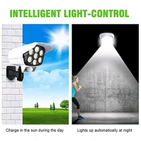 Solar Light Outdoor 77 Led Motion Sensor Security Camera Shaped Dummy Wall Lamp Waterproof For Home, Outdoor, Garden with Remote Control (1 Pc)
