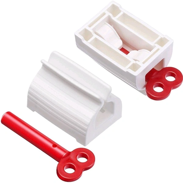 Rolling Tube Toothpaste Squeezer Toothpaste Seat Holder Stand Rotate Toothpaste Dispenser (Pack Of 2)