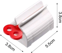 Rolling Tube Toothpaste Squeezer Toothpaste Seat Holder Stand Rotate Toothpaste Dispenser (Pack Of 2)