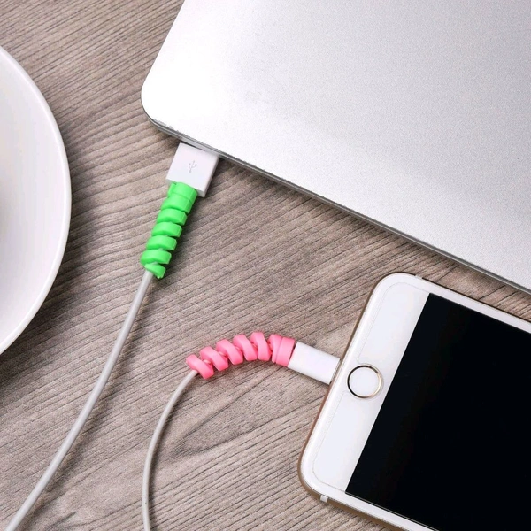 Spiral Charger Cable Protector – Pack of 10 | Extend the Life of Your Charging Cables
