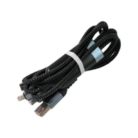 3-in-1 Super Fast Charging Cable 100w, Multifunctional Convenient Super Fast Charging Cable - Nylon Braided Cord, Silicone Zinc Alloy 3 Head Charging Cable