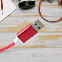3 in 1 Charging Cable Light Up Fast Charger Multi Lighting Cable Charging Cable LED Flowing Light Up Charger Cable Durable TPE Charging Cord for Most Smart, Cell Phones (1 Pc)