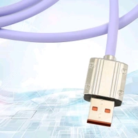 Multi USB Charging Cable 3 in 1, Multi Super Fast Charging Cable with USB-C, Micro USB Port (1 Pc)