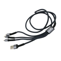 Multi USB Charging Cable 3 in 1, Multi Super Fast Charging Cable with USB-C, Micro USB Port, iPhone devices (1 Pc / 1200 MM)