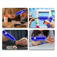 Professional 60 Watt with 2 Pcs Hot Melt Glue Stick & ON / Off Switch, Electric Tool Hot Melt Glue Gun For Multi Use (1 Pc)
