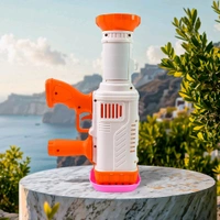 36 Holes Big Rechargeable Powerful Machine Bubble Gun Toys for Kids Adults, Bubble Makers, Big Rocket Boom Bubble Blower Best Gifts (1 Set)
