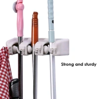  Multipurpose Wall Mounted Organizer Mop And Broom Holder - 3 Layer
