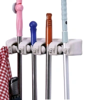 Multipurpose Wall Mounted Organizer Mop And Broom Holder - 4 Layer