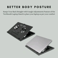Laptop Stand Suitable Portable Foldable Compatible with MacBook Notebook Tablet Tray Desk Table Book with Free Phone Stand 
