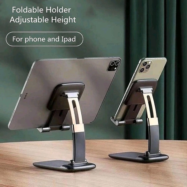 Foldable Portable Desktop Adjustable Cell Phone/Mobile Stand/Holder/Mounts for Desk, Desktop Tablet Stand Compatible with Smartphones/iPad Mini/Game/Kindle/Tablet (4-10")
