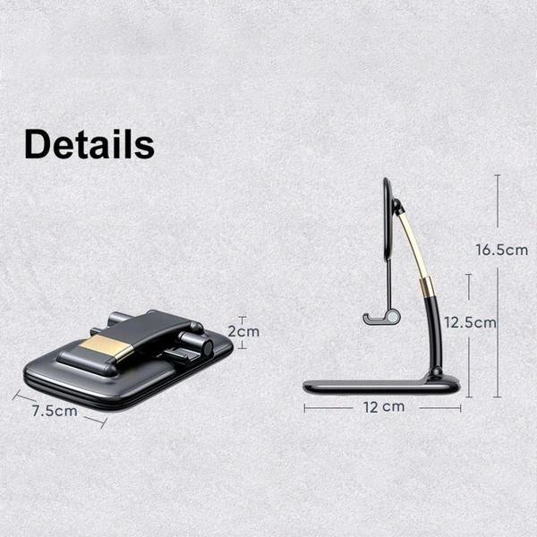 Foldable Portable Desktop Adjustable Cell Phone/Mobile Stand/Holder/Mounts for Desk, Desktop Tablet Stand Compatible with Smartphones/iPad Mini/Game/Kindle/Tablet (4-10")
