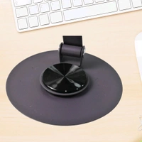 Metal Mobile Stand 360° Rotatable Mobile Stand Multiple Height & Angle Adjustments, Stable Metallic Round Base Weight of Any Phone (1 Pc)