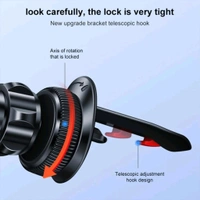 360° Rotatable & Foldable Air Vent Magnetic Phone Holder for Black view Car Mount for Ventilation Grid Multi-Angle Adjustable car holder (1 Pc)